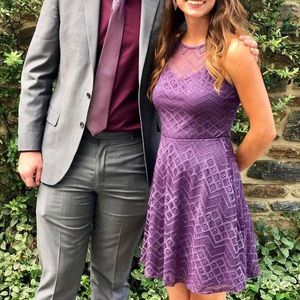 Purple all over lace dress!